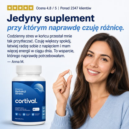 Cortival Complexe® Suplement na Wsparcie Równowagi Kortyzolu i Odporności na Stres